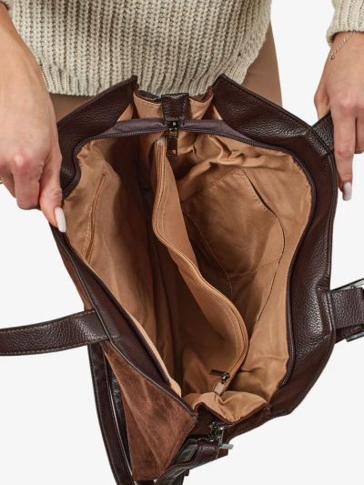 Daverna női shopper táska, öko velúr