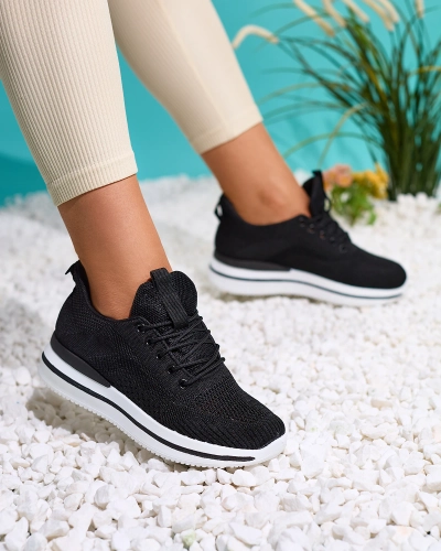 Royalfashion Fekete női sportcipő Losoyta