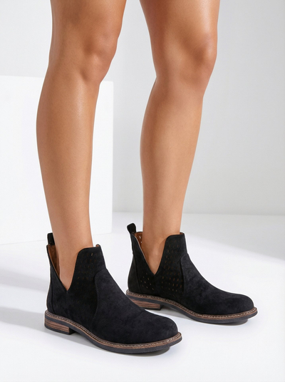 Royalfashion Női eko velúr Ovilla csizma