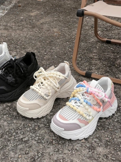 Royalfashion Női sportos sneakers vastag talpon Loness