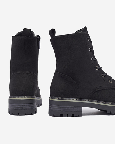 Fekete női trapper csizma Priviea - Lábbeli