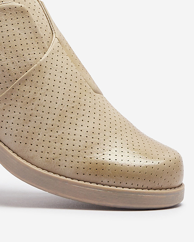 Bézs női öko bőr félcipő Ilioppa- Lábbeli