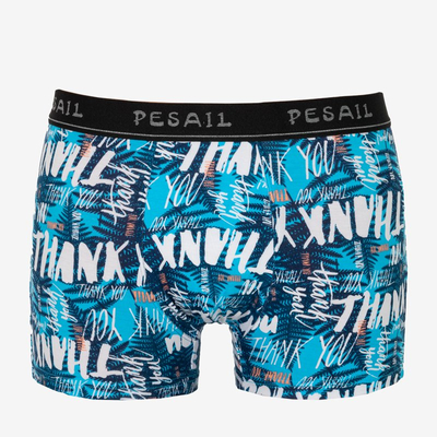 Férfi kék boxer - Fehérnemű