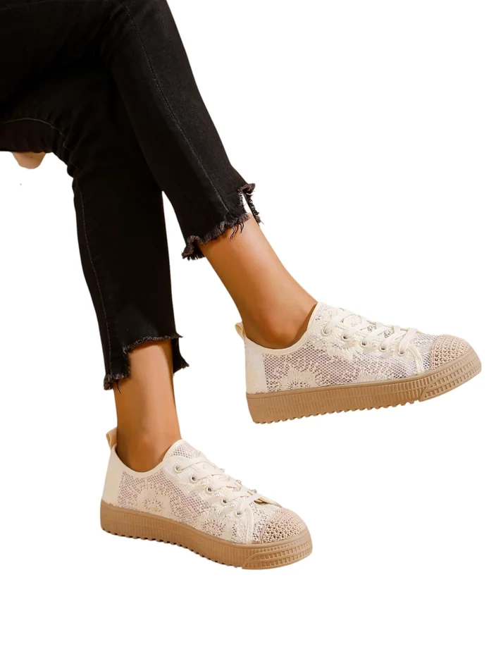 Royalfashion Női Csipke Sportcipők Flitterekkel Nille