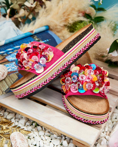 Royalfashion Női Loassa strasszos flip-flop