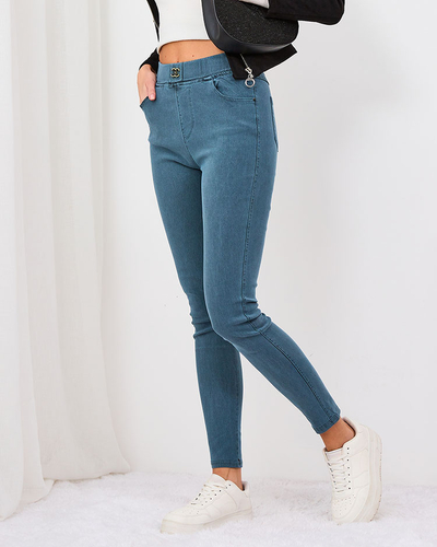 Royalfashion Kék női teggings nadrág