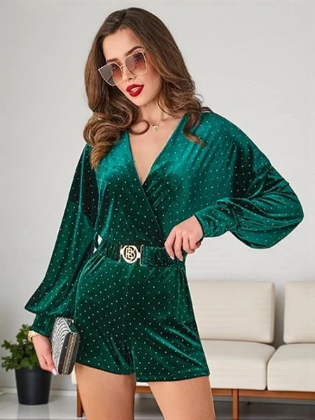 Royalfashion Női overál rhinestone-okkal