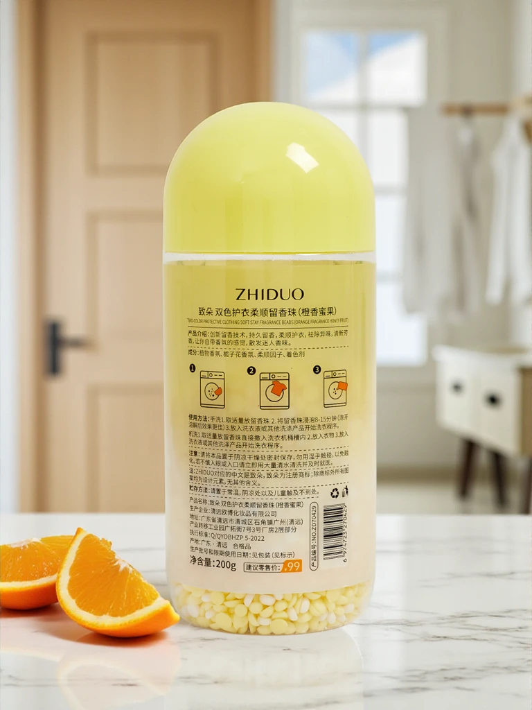 Narancs illatú illatos gyöngyök mosáshoz