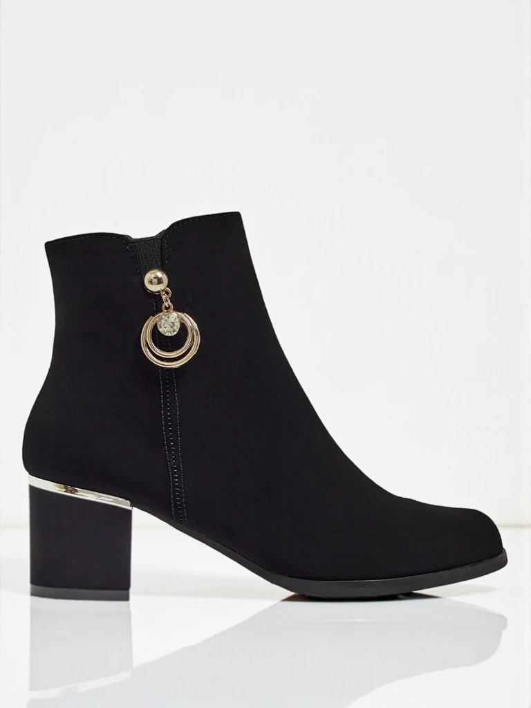 Női eco bőr bokacsizma vastag sarokkal Norevaya