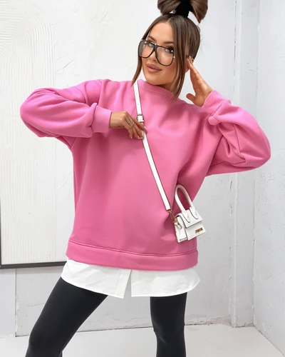 Royalfashion pamut női pulóver leválasztható aljjal