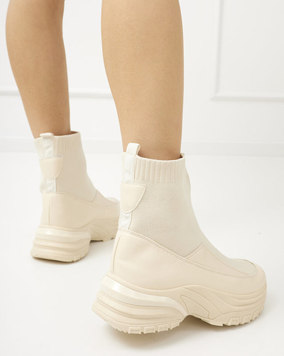 Bézs színű női bebújós sportcipő Berida - Lábbeli