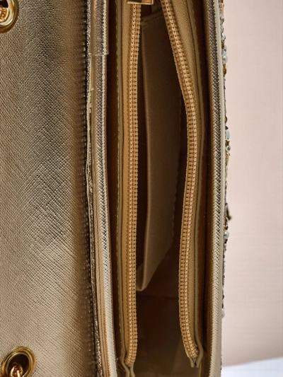 Arany Elegancia Fiori Kézitáska