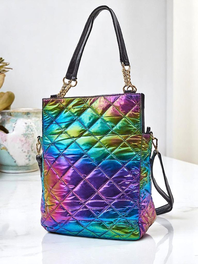 Royalfashion Nagyméretű női kézitáska HoloQuilt Shopper