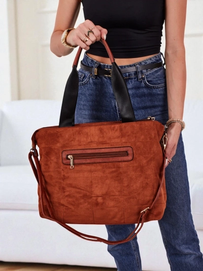 Női shopper táska öko + velúr Azure Veil