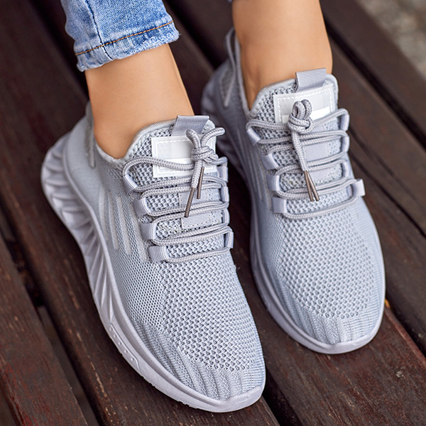 OUTLET Női szövet sportcipő világosszürke színben Ltoti- Footwear