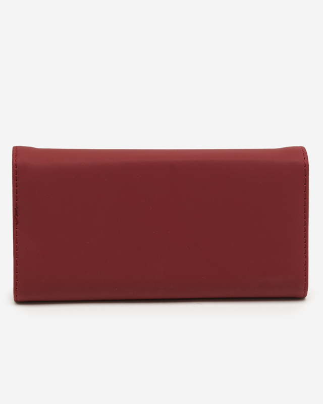 Nagy gesztenyebarna női pénztárca díszítéssel - Kiegészítők