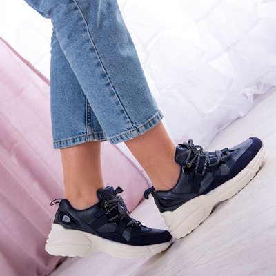 Ciemnogranatowe buty sportowe Ocean - Obuwie