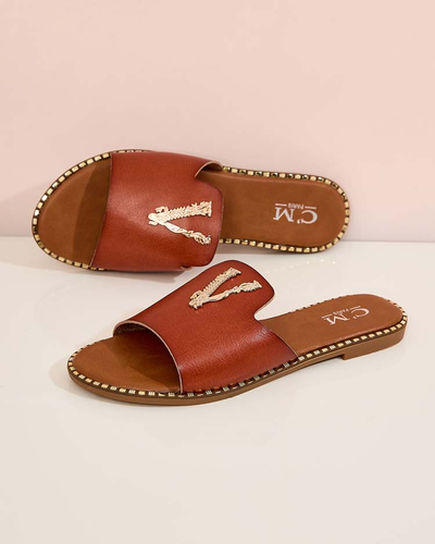 Royalfashion Női öko bőr flip-flop Cemenna