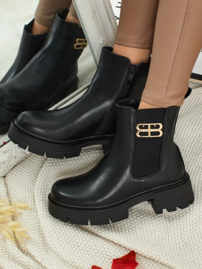 Fravine női eco bőr bokacsizma