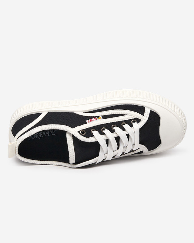 OUTLET Fekete női tornacipő Scola-Shoes