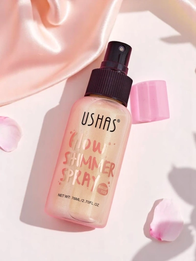 Csillogó arc- és testpermet glitterrel Glow Shimmer Spray Pearl