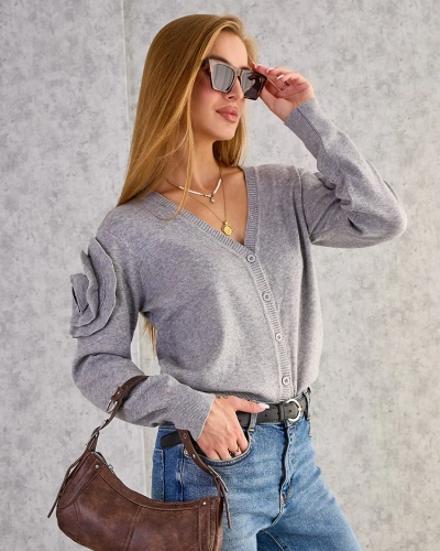 Royalfashion Gombolatlan női pulóver