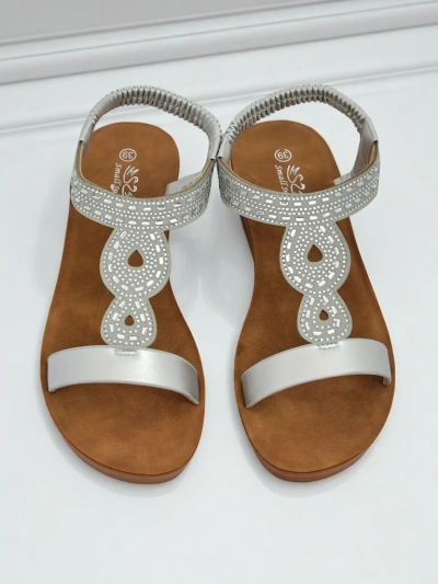 Royalfashion női ékes szandál cirkóniákkal Agaya