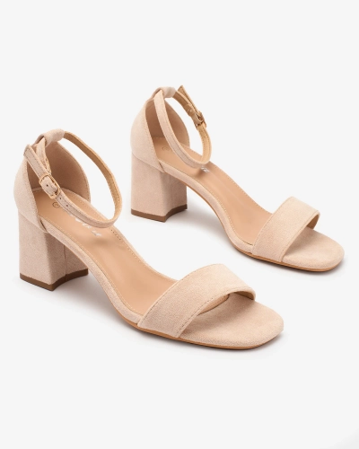 Royalfashion Bézs női Kulcad post szandál