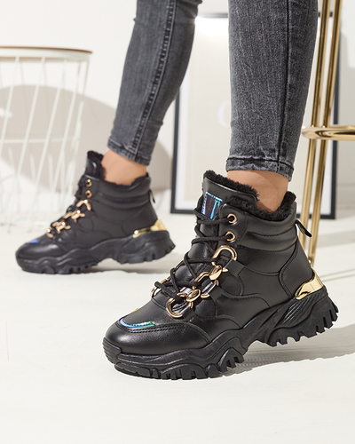 Fekete női szigetelt sportcipő Nepolle- Footwear