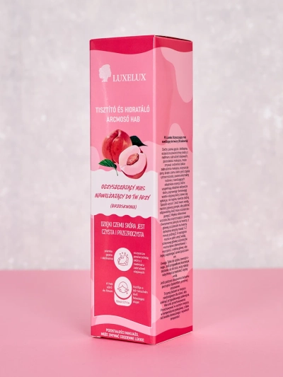 Luxelux Tisztító Hidratáló Arctisztító Hab Őszibarack 150 ml