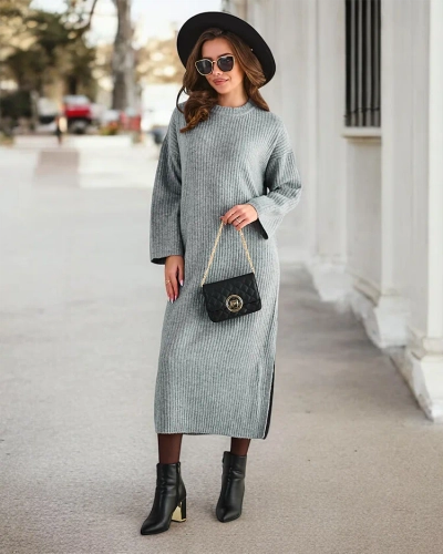 Royalfashion Női hosszú pulóverruha