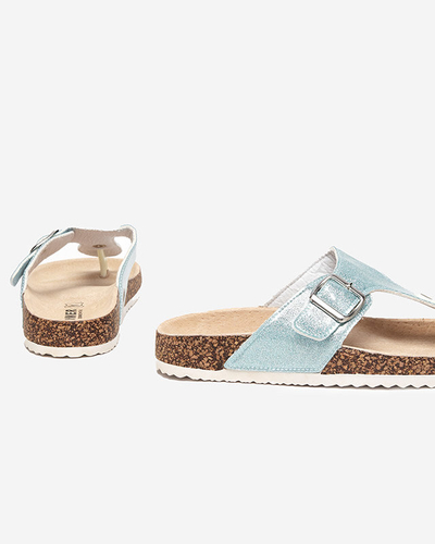 OUTLET Kék női flip-flop Elotsi - Lábbeli