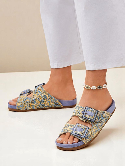 Royalfashion női szandál csattal Samorra