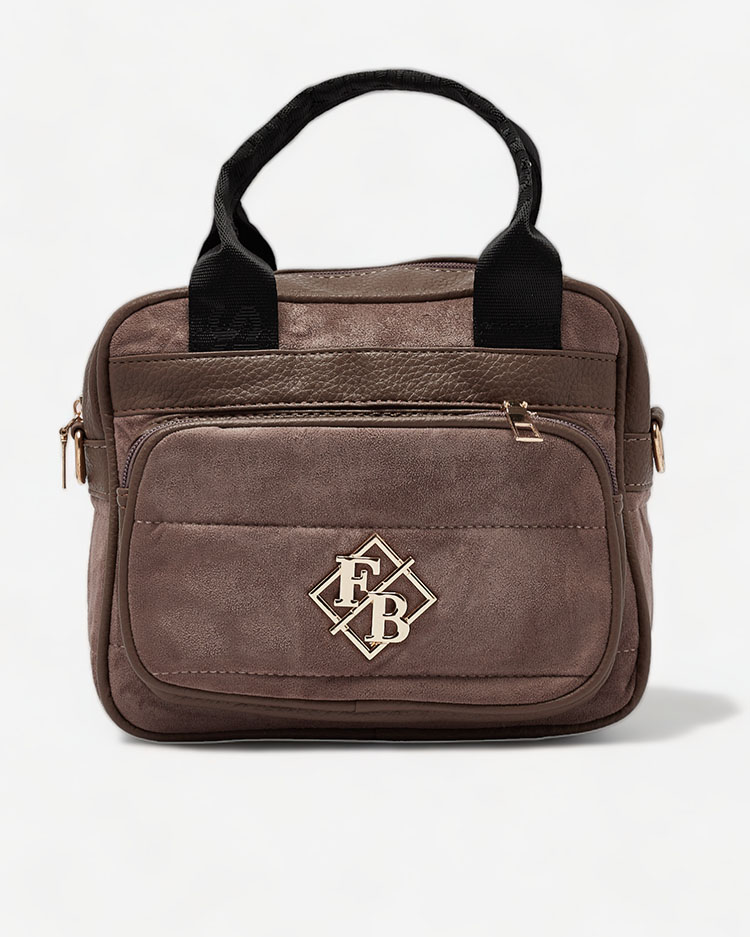 Royalfashion Női kis kézitáska sötétbarna színben