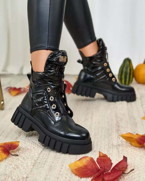 Royalfashion Női csizma fekete színben Selilka