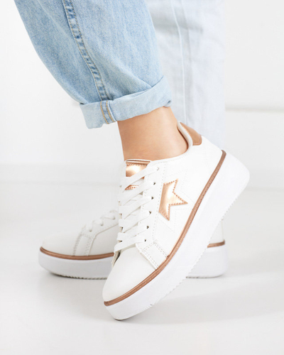 Fehér és rózsaszín Taqeva női sportcipő - Lábbeli