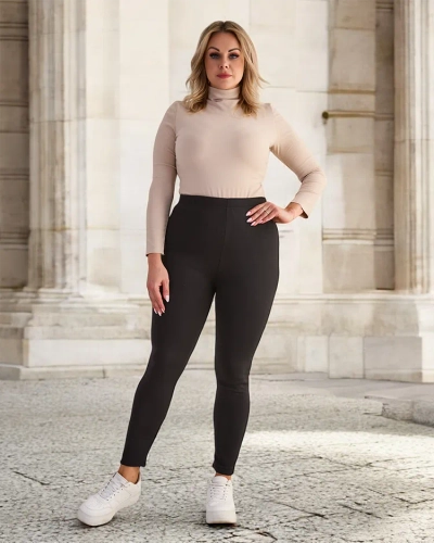 Royalfashion Női szigetelt treggings nadrág PLUS SIZE