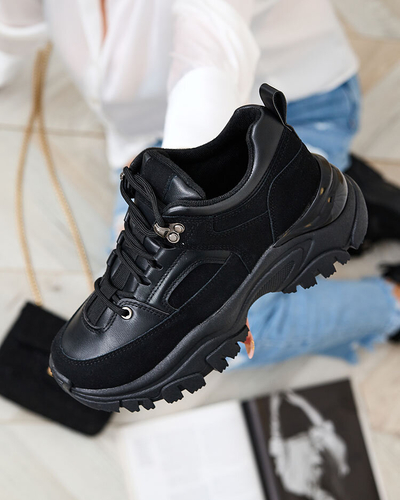 Royalfashion Fekete női tornacipő Aherot