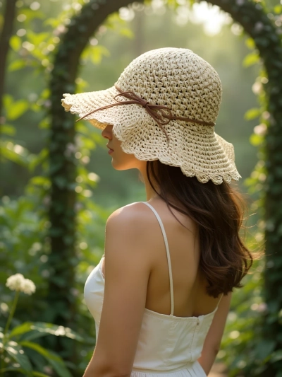 Royalfashion Női Szalmakalap Whisper Masni