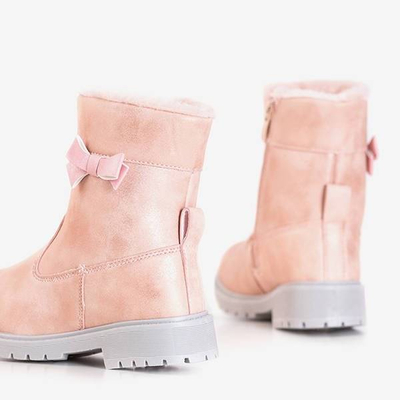 OUTLET Világos rózsaszín gyerekcsizma Diola - Cipő