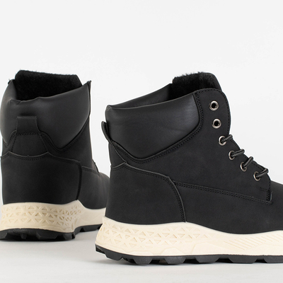 Reden férfi fekete túracipő - lábbeli