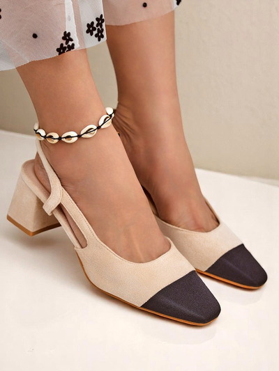 Royalfashion Női alacsony sarkú pumpák díszes orral Eleganzo