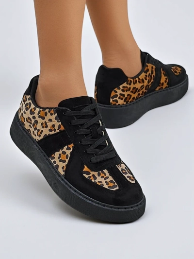 Royalfashion Női sportos sneaker leopárdmintával Big Cat