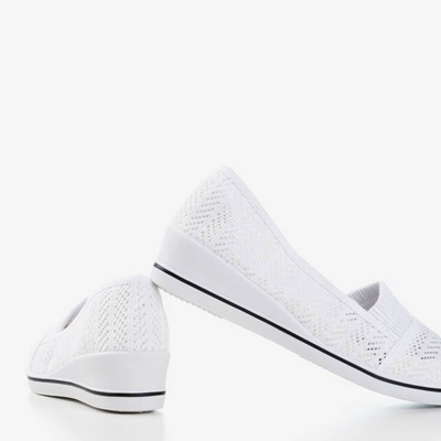 OUTLET Fehér cipők alacsony éken Faset - Cipők