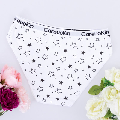 Női fehér rövidnadrág csillagokkal - fehérnemű