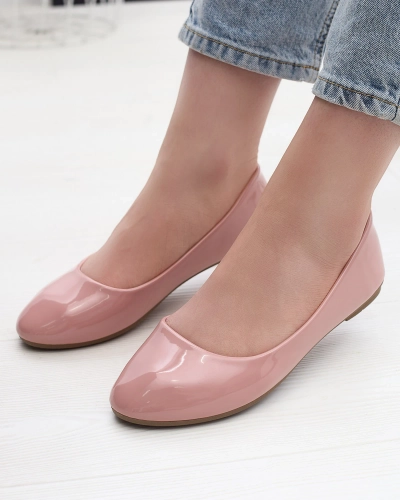 Pink Női lakkozott balerinák Fama - Lábbeli