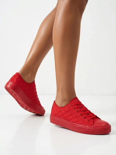 Stella Piros Szövet Sport Női Nyári Tornacipő