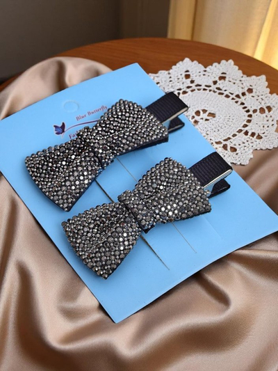 Royalfashion 2 darabos hajcsat szett masnikkal és strasszokkal Isadora