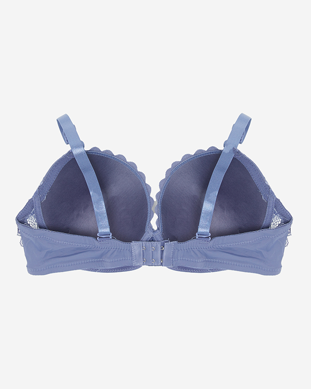 Lila párnázott melltartó csipkével - Fehérnemű