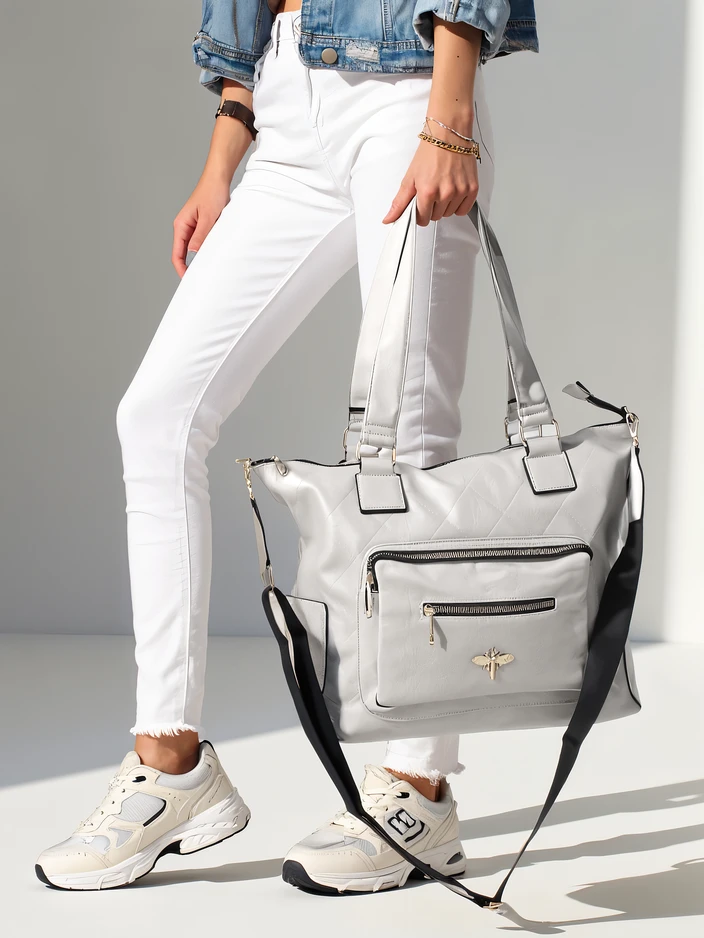 Royalfashion női táska öko-bőrből, elülső zsebbel